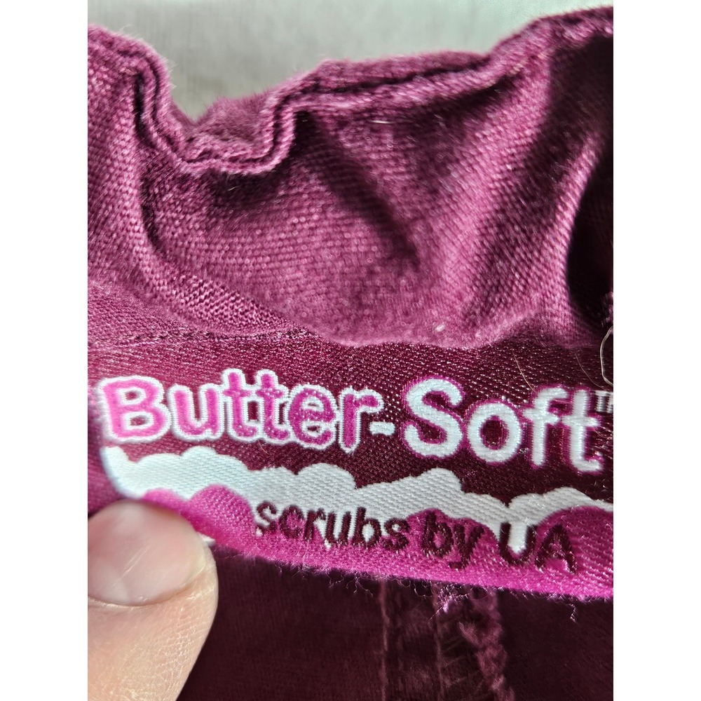 Butter-Soft UA Scrubs Wine Burgundy Cargo Pants Drawstring Waist Large UA32C - Picture 5 of 9